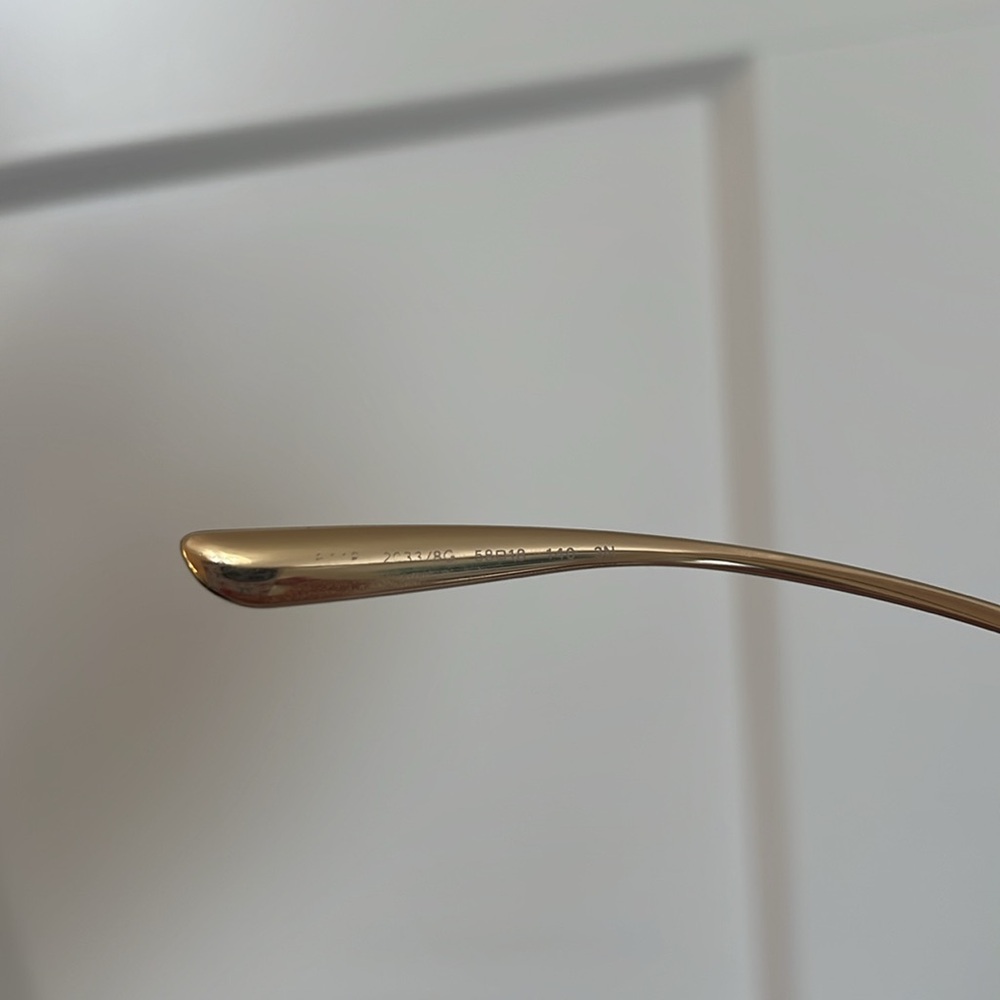 Authentic Like New Bvlgari Gold and Black Sunglasses - Picture 9 of 12